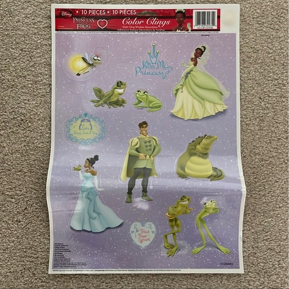 Lot of 4 Sheets of Disney Paper Magic Window Color Clings Princesses Pooh BONUS! - Picture 3 of 6